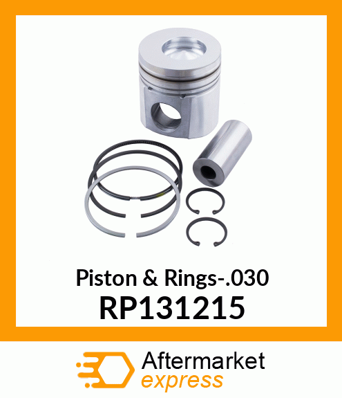 Piston & Rings-.030 RP131215