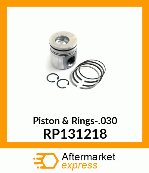 Piston & Rings-.030 RP131218