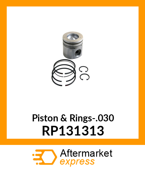 Piston & Rings-.030 RP131313