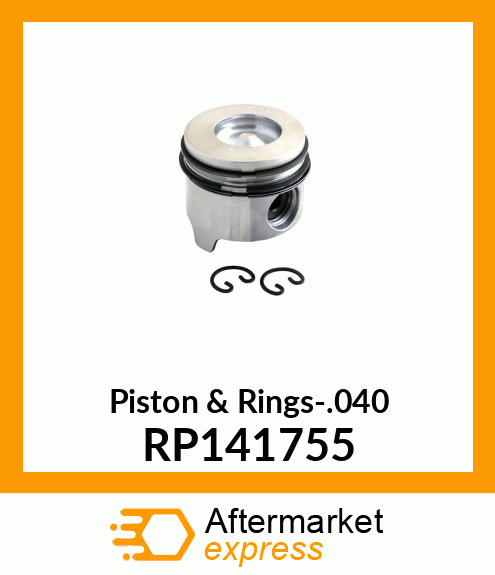 Piston & Rings-.040 RP141755