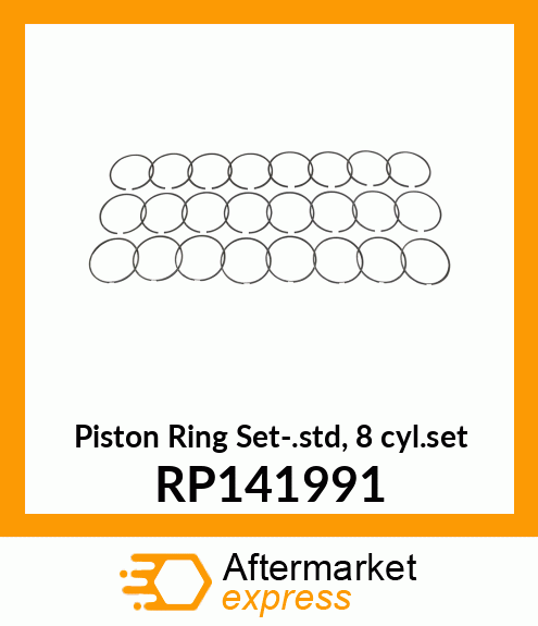 Piston Ring Set-.std, 8 cyl.set RP141991