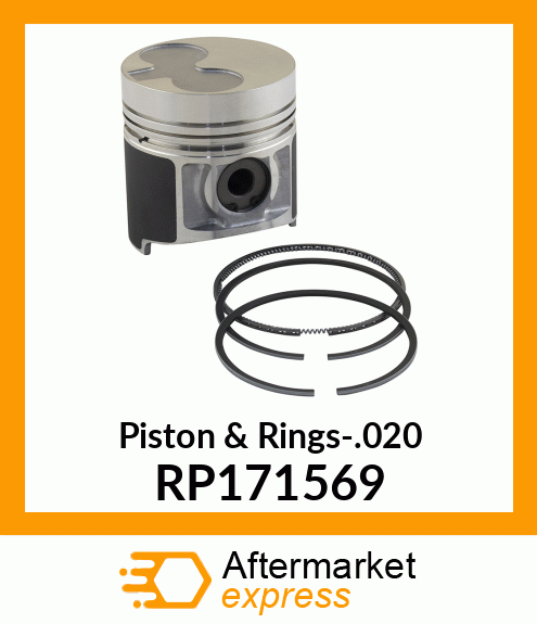 Piston & Rings-.020 RP171569