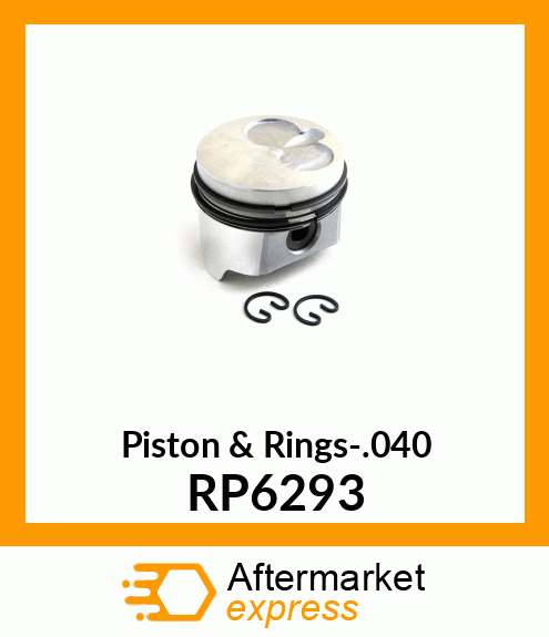 Piston & Rings-.040 RP6293