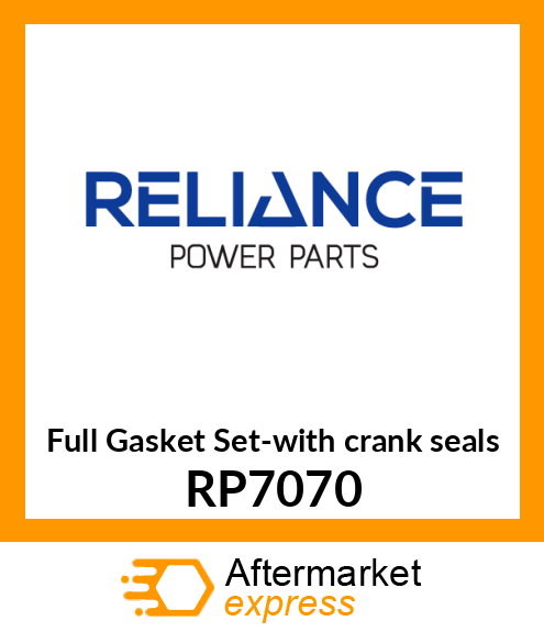 Full Gasket Set-with crank seals RP7070