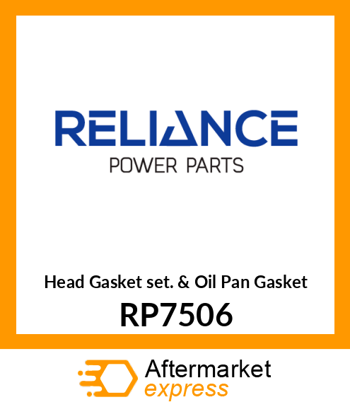 Head Gasket Set & Oil Pan Gasket RP7506