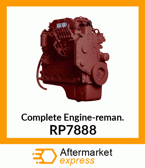 Complete Engine-reman. RP7888
