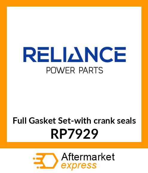 Full Gasket Set-with crank seals RP7929