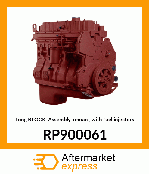 Long Block Assembly-reman., with fuel injectors RP900061