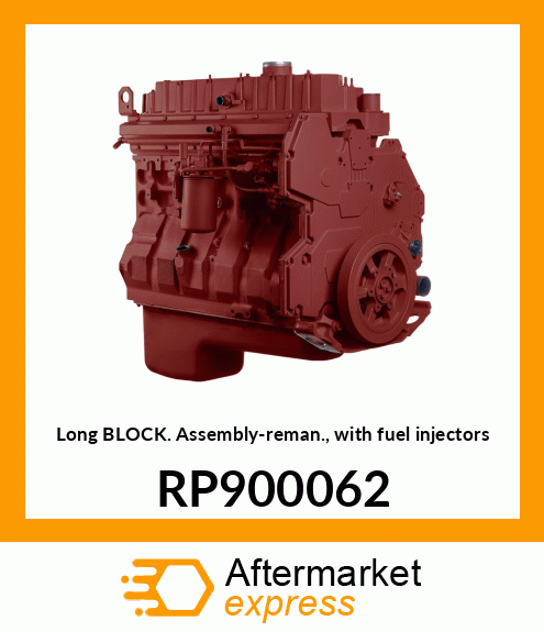 Long Block Assembly-reman., with fuel injectors RP900062