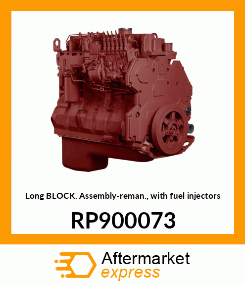 Long Block Assembly-reman., with fuel injectors RP900073