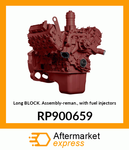 Long Block Assembly-reman., with fuel injectors RP900659