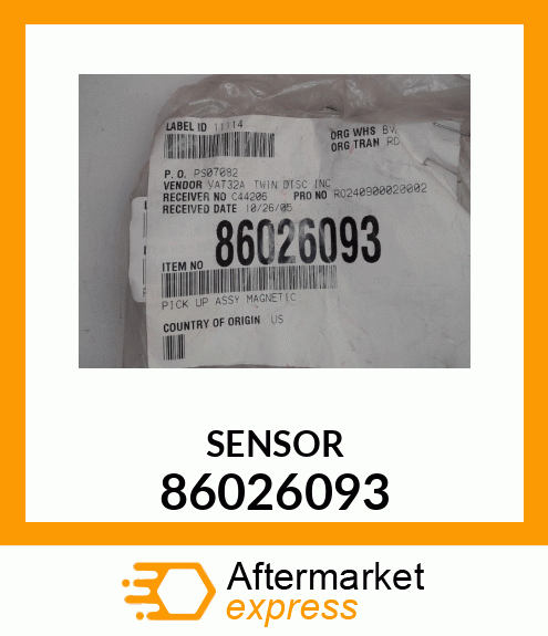 SENSOR 86026093