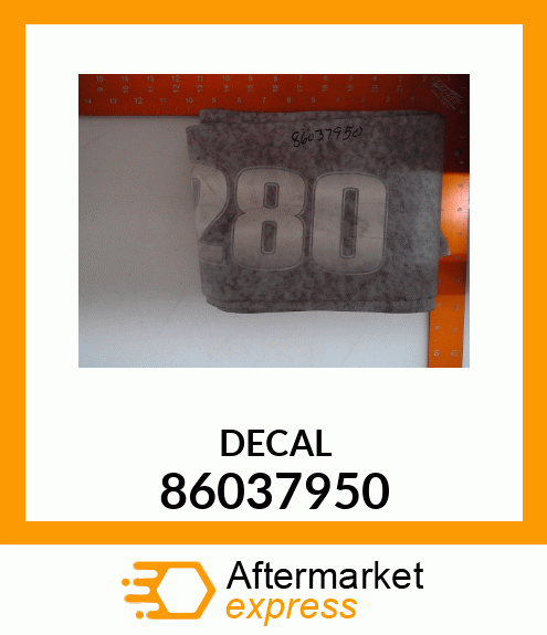 Spare part 86037950 + DECAL