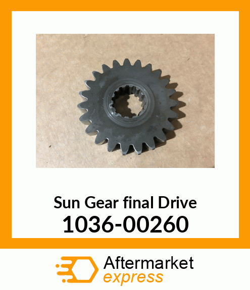 SunGear(finalDrive) 1036-00260