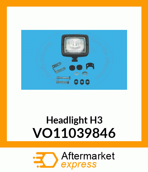 Headlight H3 VO11039846