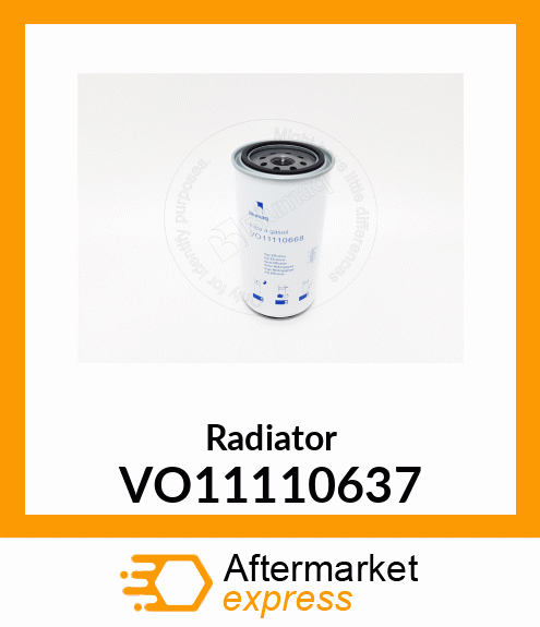 Radiator VO11110637