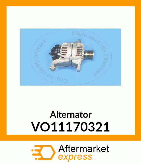 Alternator VO11170321