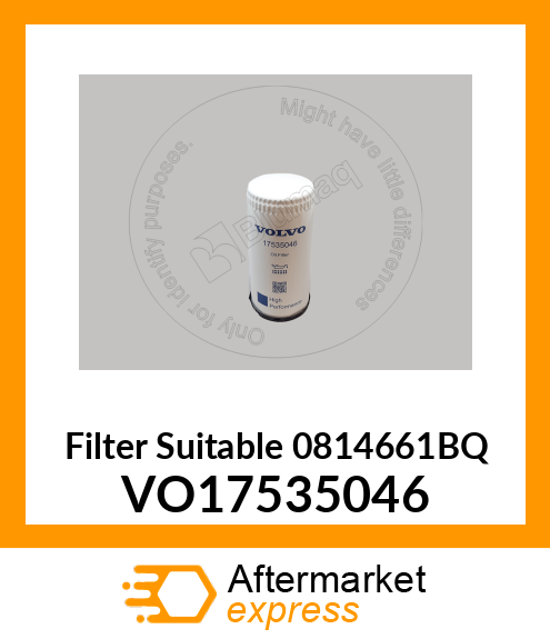 Filter Suitable 0814661BQ VO17535046