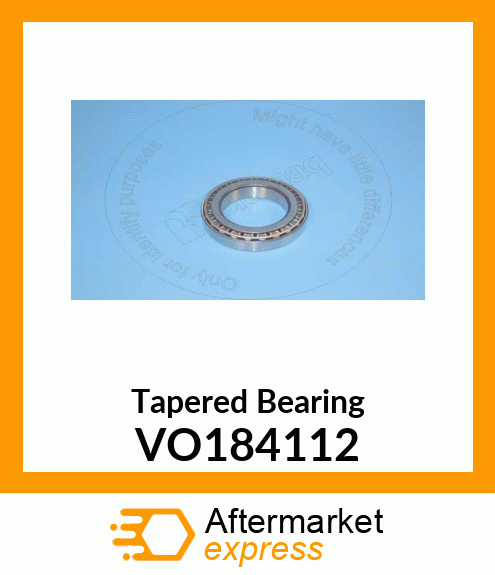 Spare part VO184112 + Tapered Bearing