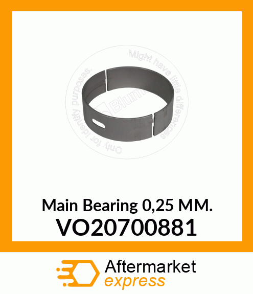 Main Bearing VO20700881