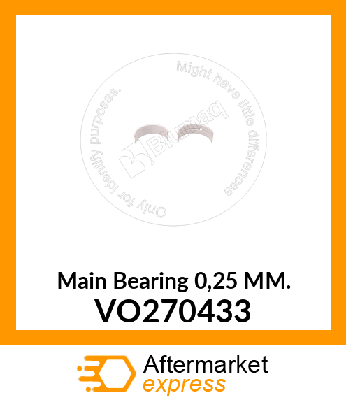 Main Bearing VO270433