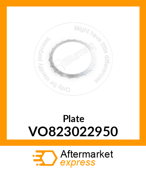 Plate VO823022950