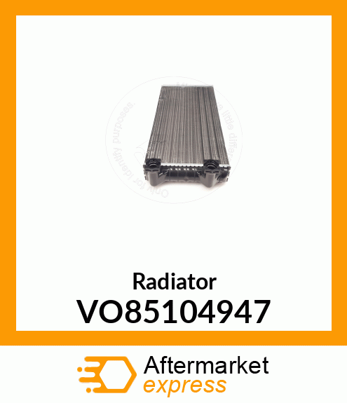 Radiator VO85104947