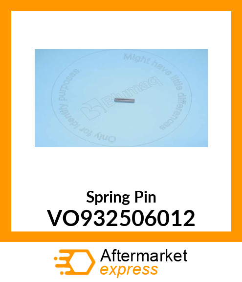 Spring Pin VO932506012