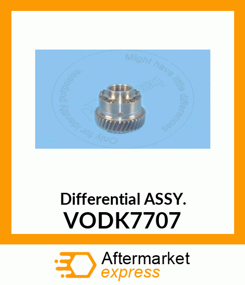 Differential ASSY. VODK7707