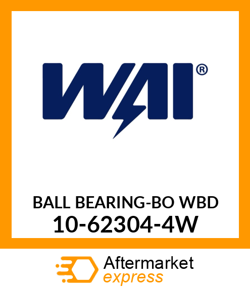 BALL BEARING-BO WBD 10-62304-4W