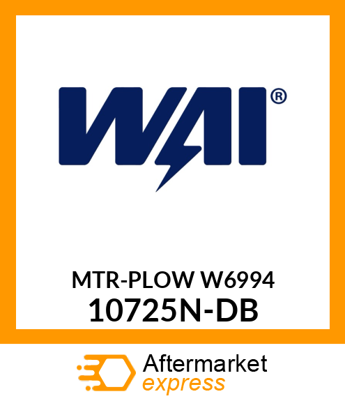 MTR-PLOW W6994 10725N-DB