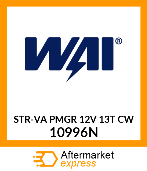 STR-VA PMGR 12V 13T CW 10996N