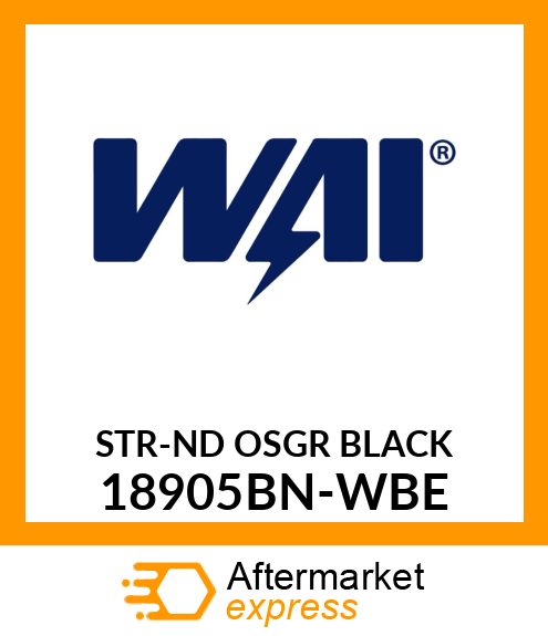 STR-ND OSGR BLACK 18905BN-WBE