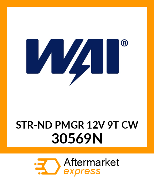 STR-ND PMGR 12V 9T CW 30569N