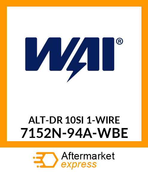 ALT-DR 10SI 1-WIRE 7152N-94A-WBE