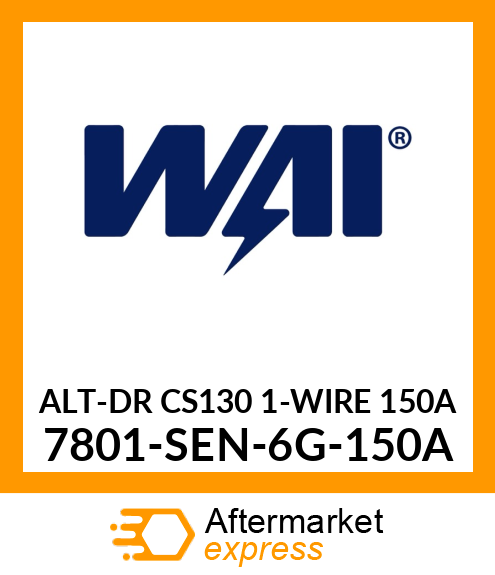 ALT-DR CS130 1-WIRE 150A 7801-SEN-6G-150A