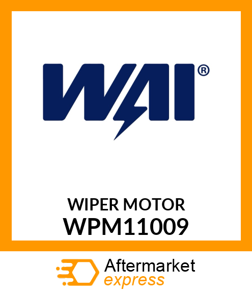 WIPER MOTOR WPM11009