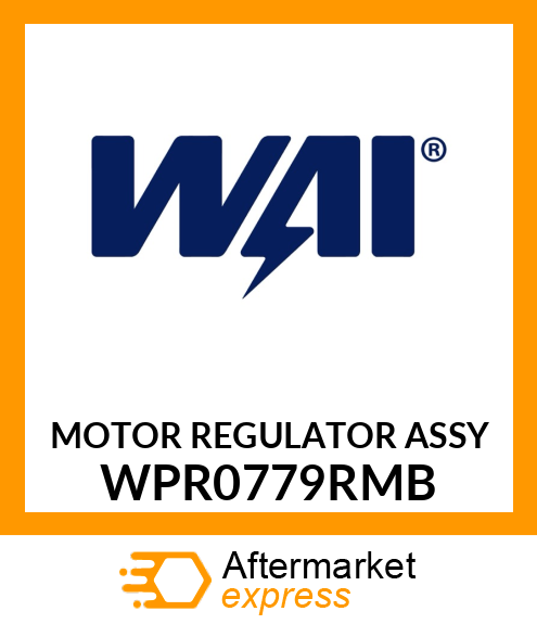 MOTOR REGULATOR ASSY WPR0779RMB