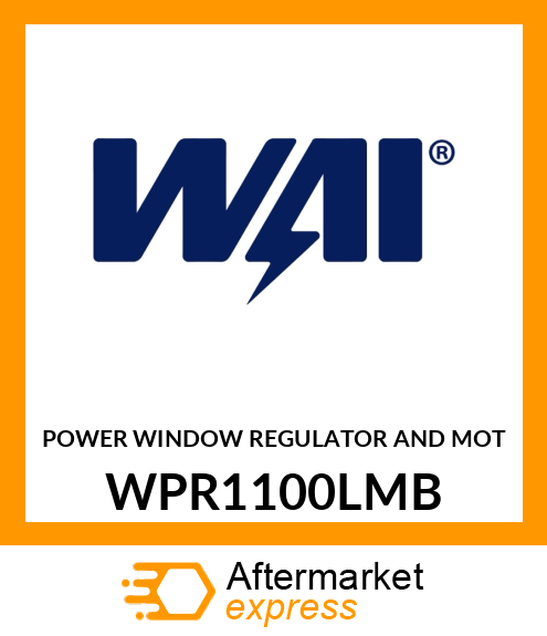 POWER WINDOW REGULATOR AND MOT WPR1100LMB