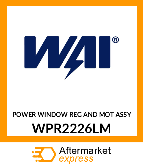 POWER WINDOW REG AND MOT ASSY WPR2226LM