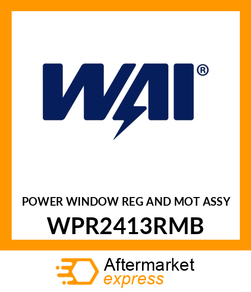 POWER WINDOW REG AND MOT ASSY WPR2413RMB