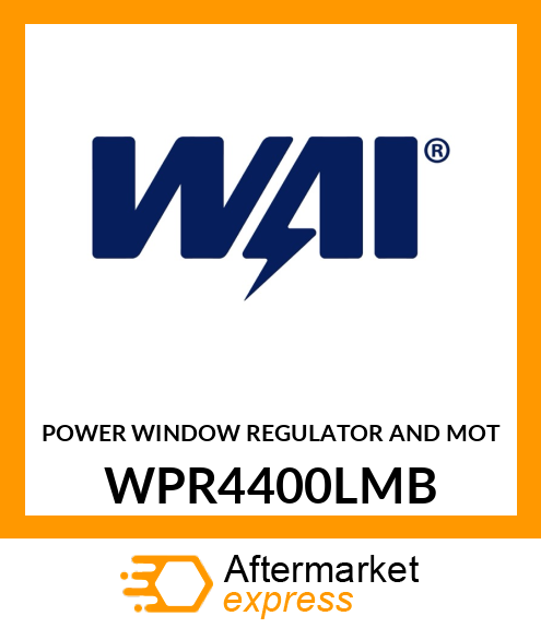 POWER WINDOW REGULATOR AND MOT WPR4400LMB