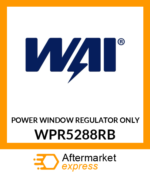 POWER WINDOW REGULATOR ONLY WPR5288RB