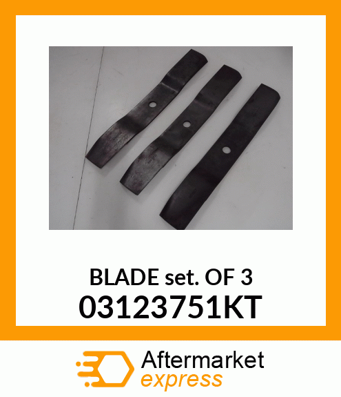 Spare part 03123751KT + BLADE_KIT