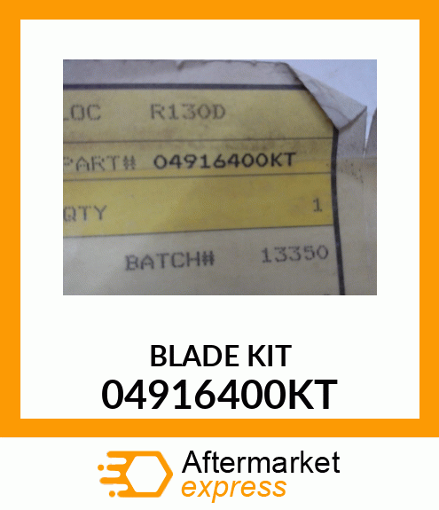 Spare part 04916400KT + BLADE_KIT_3PC