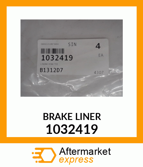 Spare part 1032419 + BRAKE_LINER