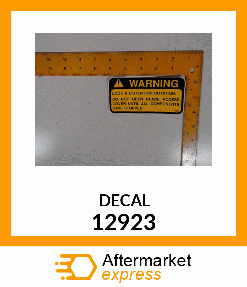 DECAL 12923