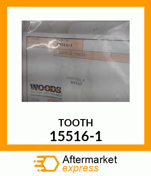 Spare part 15516-1 + TOOTH