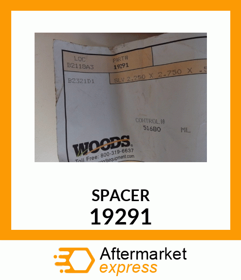 Spare part 19291 + SPACER