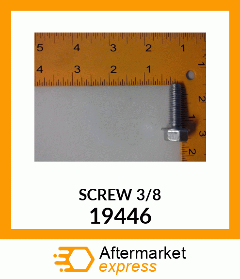 Spare part 19446 + SCREW_3/8